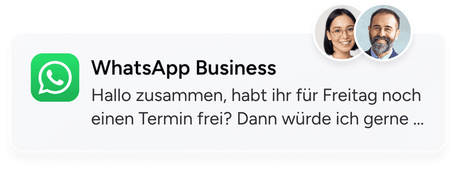 WhatsApp Business chat notification